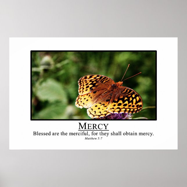 Gesegnet sind barmherzig poster (Vorne)