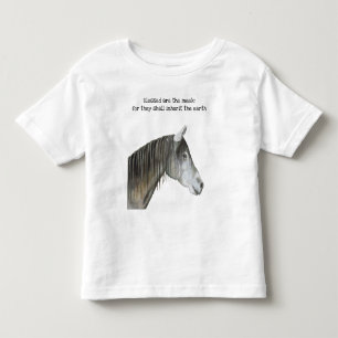 Gesegnet sind die Meek Horse Kleinkind T - Shirt