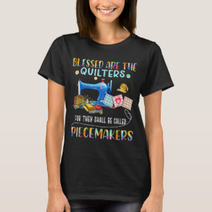Gesegnet sind die Quilter Lustiges Nähzitat Gesche T-Shirt