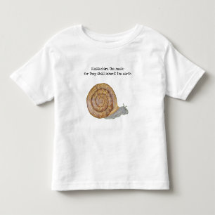 Gesegnet sind die Sanften Schnecken-Kindert-Shirt Kleinkind T-shirt