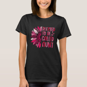 Gesegnet, Tante genannt zu werden, süße Blumenfrau T-Shirt