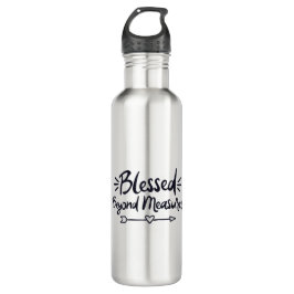 Gesegnet über Maßnahmen Evangelische Redewendungen Edelstahlflasche