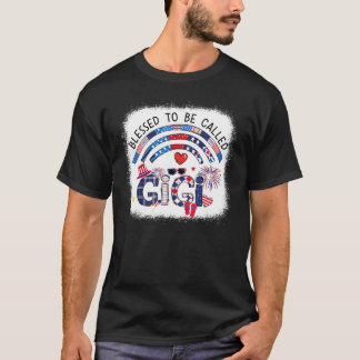 Gesegnet, um Gigi Feuerwerk 4. Juli Fa. T-Shirt