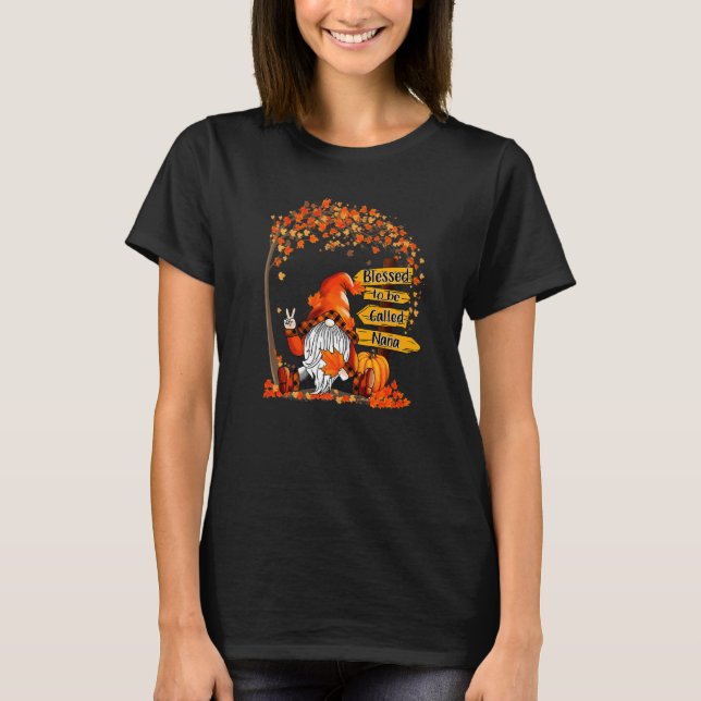 Gesegnet, um Nana genannt werden ein dankbarer Nan T-Shirt (Vorderseite)