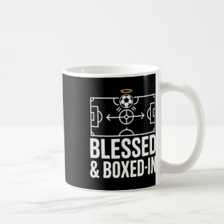 Gesegnet und in Fußballtaktik eingesperrt Kaffeetasse