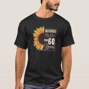 Gesegnet von Gott für sechzig Jahre 60. Geburtstag T-Shirt