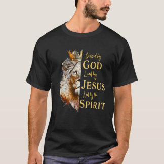 Gesegnet von Gott geliebt von Jesus Löwe T-Shirt