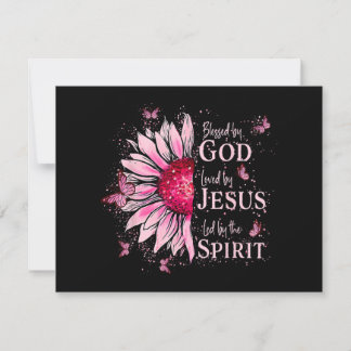 Gesegnet von Gott - geliebt von Jesus rosa Sonnenb