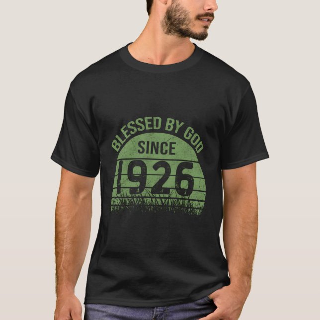 Gesegnet von Gott seit 1926 96. T-Shirt (Vorderseite)