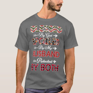Gesegnet von Gott verwöhnt von meinem Ehemann gesc T-Shirt