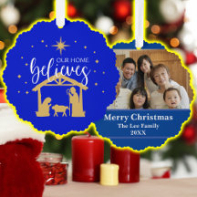 Gesegnete erste Zuhause Weihnachtskrippe Szene