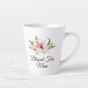 Gesegnete Fell-Mutter mit Wasserfarben-Blumendesig Milchtasse