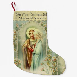 Gesegnete Hochzeit Jungfrau-Marys St Joseph Kleiner Weihnachtsstrumpf