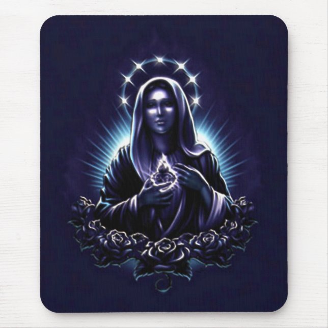 Gesegnete Jungfrau Mary - Gottesmutter Mousepad (Vorne)