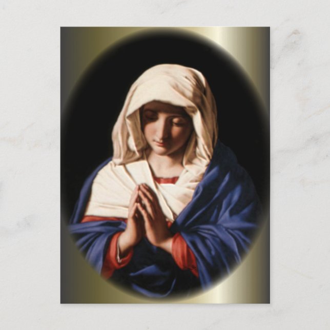 Gesegnete Jungfrau Mary - Gottesmutter Postkarte (Vorderseite)