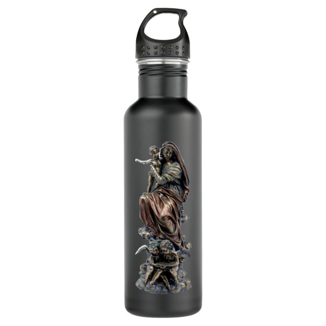 Gesegnete Jungfrau Mary - Gottesmutter Trinkflasche (Vorderseite)