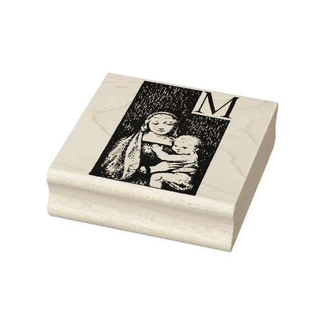 Gesegnete Jungfrau Mary Jesus Religious Gummistempel (Stempel)
