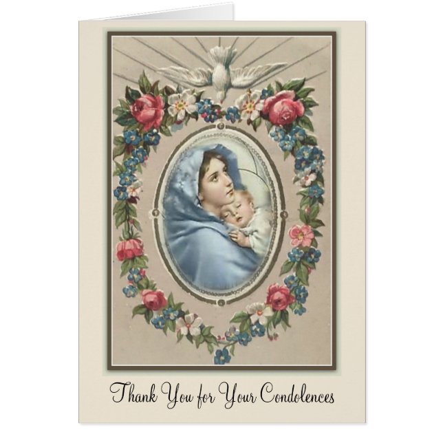 Gesegnete Jungfrau Mary katholische Beileidsbekund (Vorne)