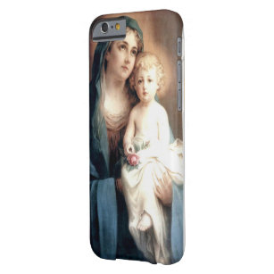 Gesegnete Jungfrau Mary mit Christus-Kind Jesus Barely There iPhone 6 Hülle