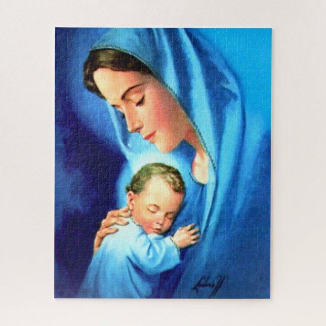 Gesegnete Jungfrau Mary mit dem Baby Jesus (Vertikal)
