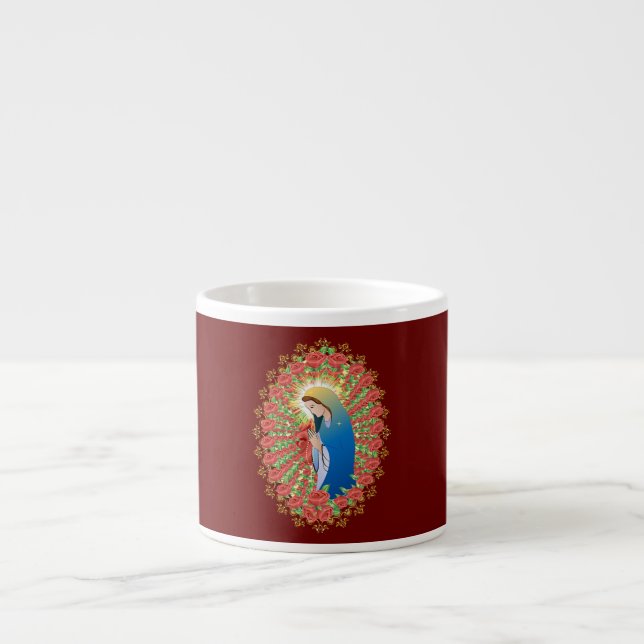Gesegnete Jungfrau Mary Mother of Jesus Portrait Espressotasse (Vorderseite)