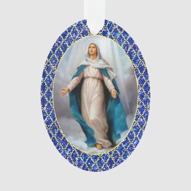Gesegnete Jungfrau Mary Ornament (Vorderseite)