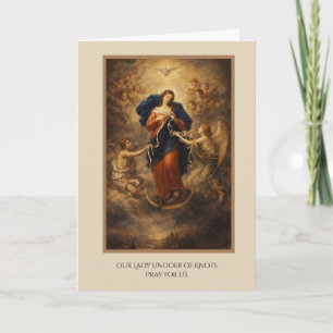 Gesegnete Jungfrau Mary Our Lady Undoer of Knowley Karte
