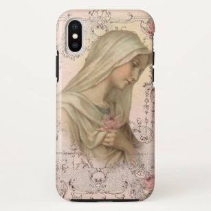 Gesegnete Jungfrau Mary Religiöse Vintag-katholisc Case-Mate iPhone Hülle