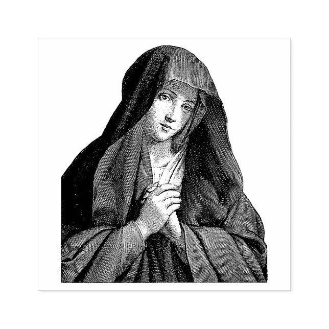 Gesegnete Jungfrau Mary Sorrowful Mutter Religious Gummistempel (Prägung)