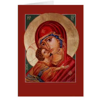 Gesegnete Jungfrau Mary Theotokos Grußkarte