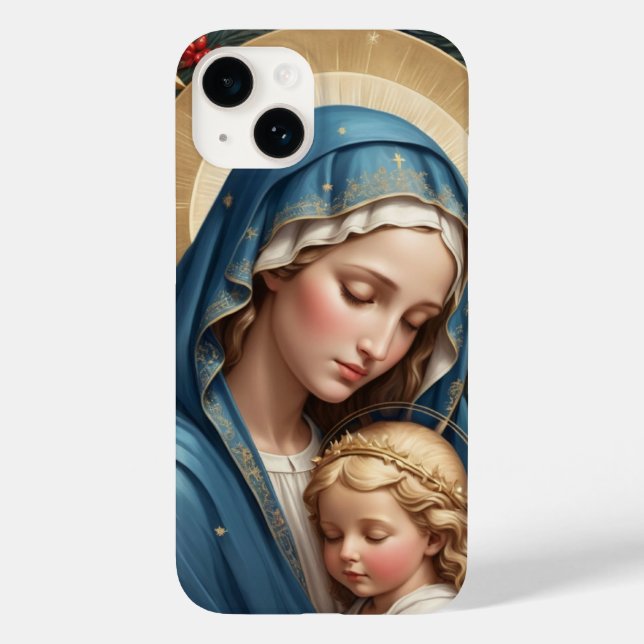 Gesegnete Jungfrau Mary Traditionell katholisch Case-Mate iPhone 14 Hülle (Rückseite)