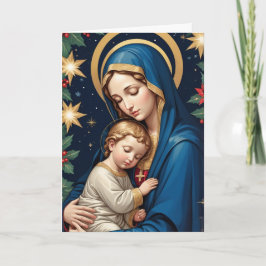 Gesegnete Jungfrau Mary Traditionelle katholische  Karte