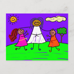 gesegnete Kinder Postkarte
