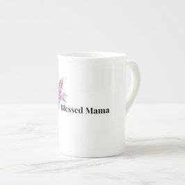 Gesegnete Mama Blumenkaffeetasse Prozellantasse
