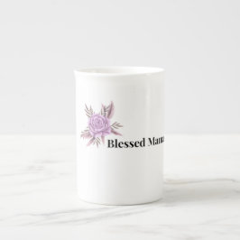 Gesegnete Mama Blumenkaffeetasse Prozellantasse