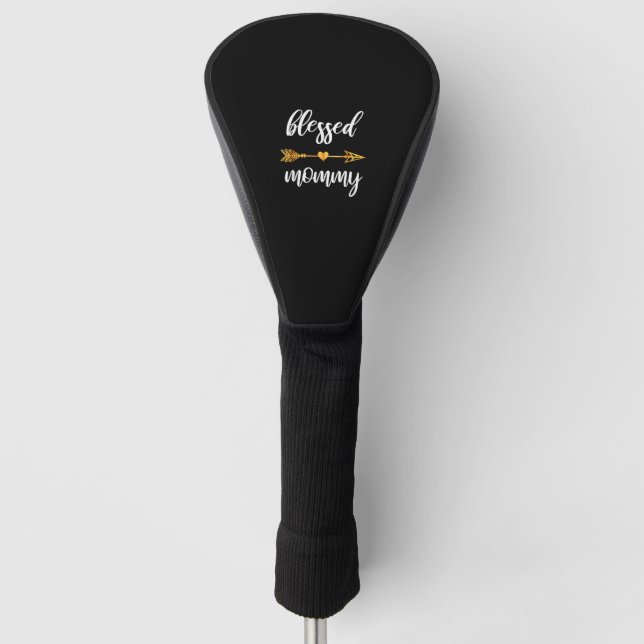 Gesegnete Mama Shirt Mama Frauen Familie Matching  Golf Headcover (Vorderseite)