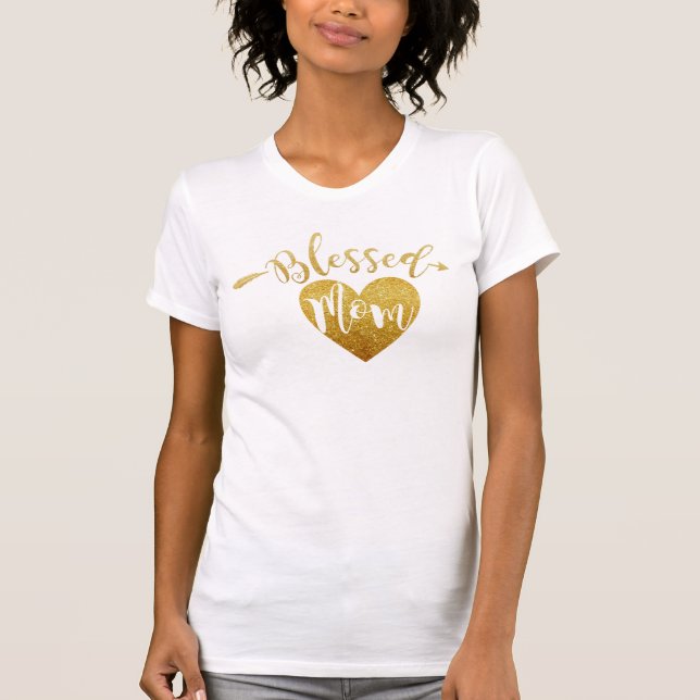Gesegnete Mama T-Shirt (Vorderseite)