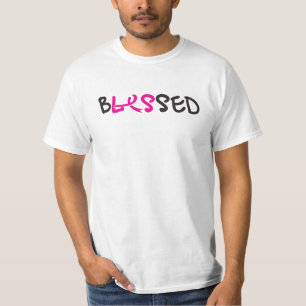gesegnete mns/weißes front&back T-Shirt