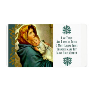 Gesegnete Mutter, die das Kind Jesus hält