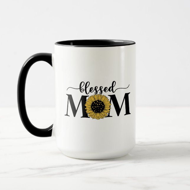 Gesegnete Mutter. Geschenkidee.  Tasse (Links)
