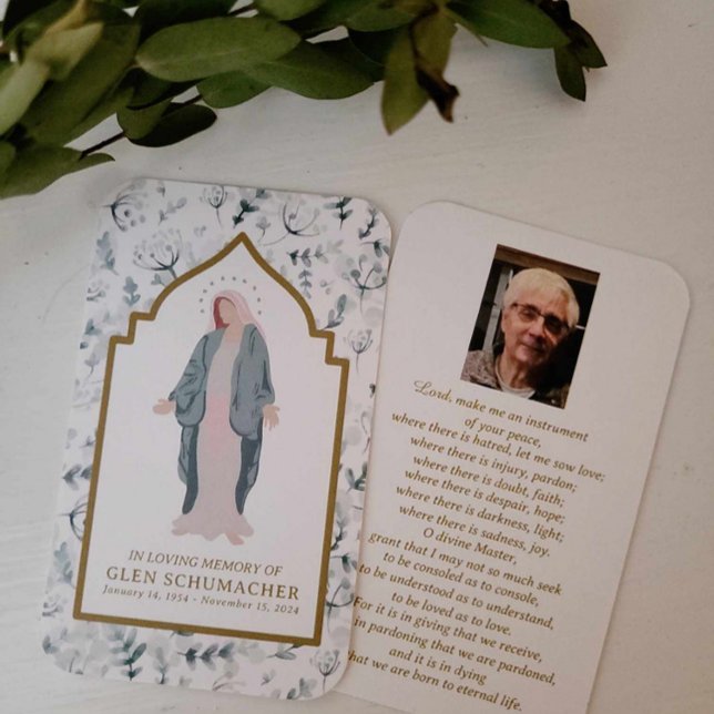 Gesegnete Mutter Katholische Franziskus Gebetskart (Von Creator hochgeladen)