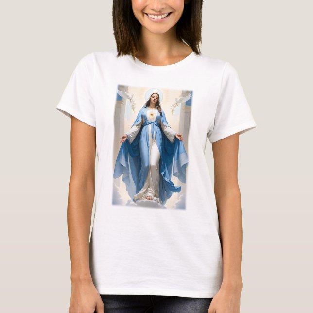Gesegnete Mutter Maria T-Shirt (Vorderseite)