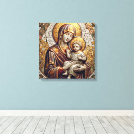 Gesegnete Mutter Mary and Baby Jesus | religiös Leinwanddruck