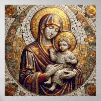 Gesegnete Mutter Mary and Baby Jesus | religiös