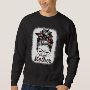 Gesegnete Mutter Messy Bun Frauen glückliche Oster Sweatshirt