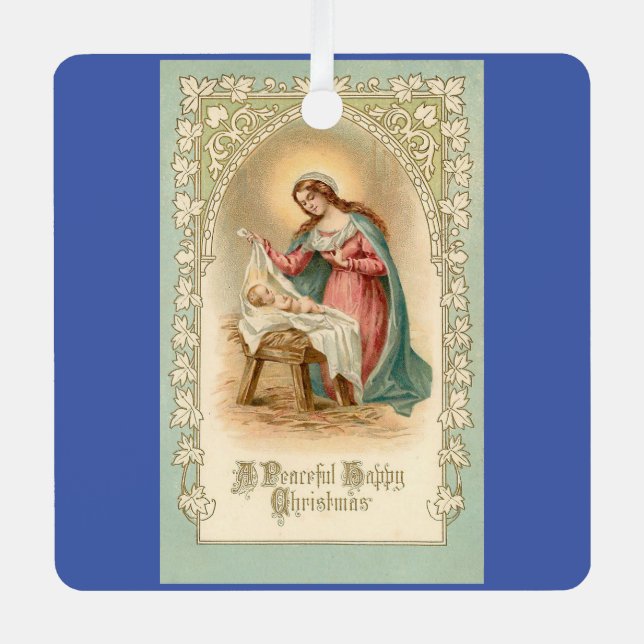 Gesegnete Mutter mit Jesus Ornament (Vorderseite)