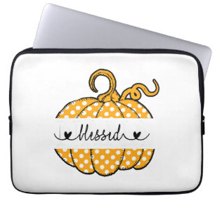 Gesegnete Nana-Kürbiskunst Thanksgiving Halloween Laptopschutzhülle