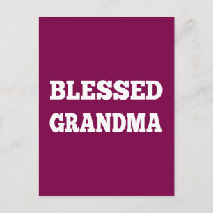 Gesegnete Oma Postkarte