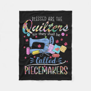 Gesegnete Quilters-Piecemakers beenden Nähgeschen Fleecedecke
