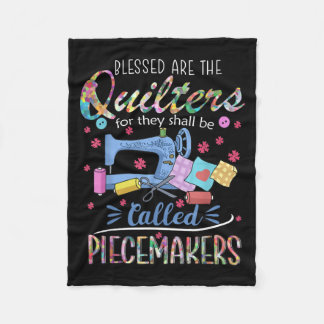Gesegnete Quilters-Piecemakers beenden Nähgeschenk Fleecedecke